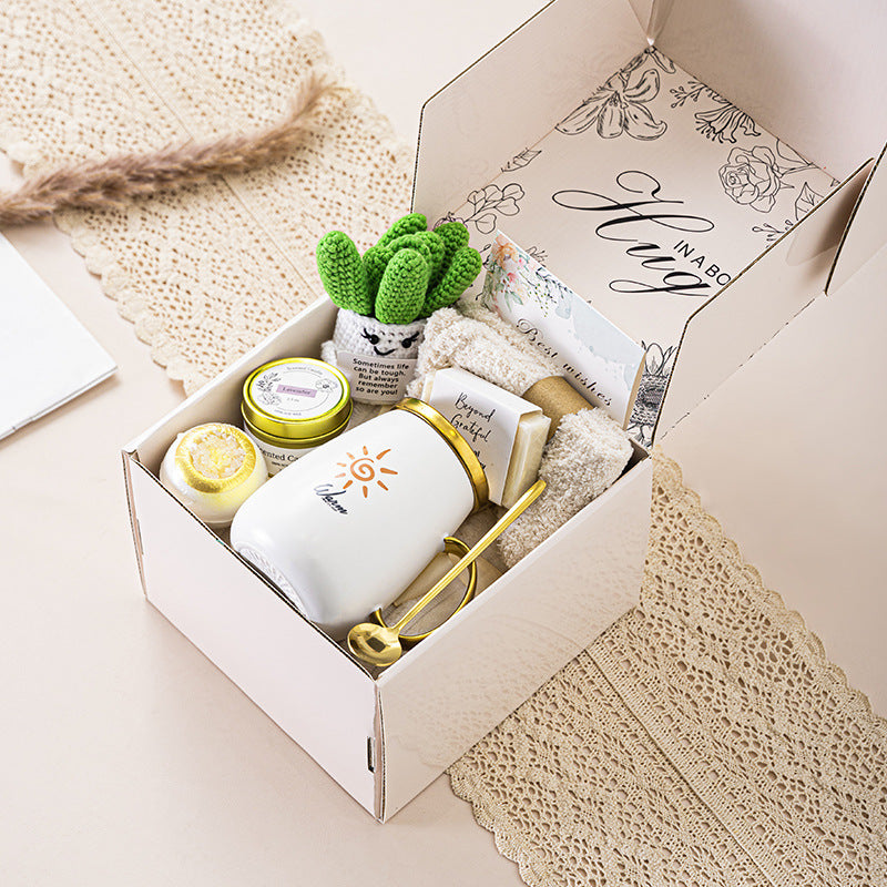 Coffret "Câlin en Boîte" — Le Cadeau qui Touche Vraiment le Cœur